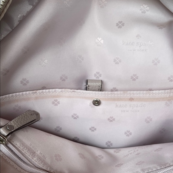 Kate Spade Polly leather Backpack Taupe - Picture 13 of 14